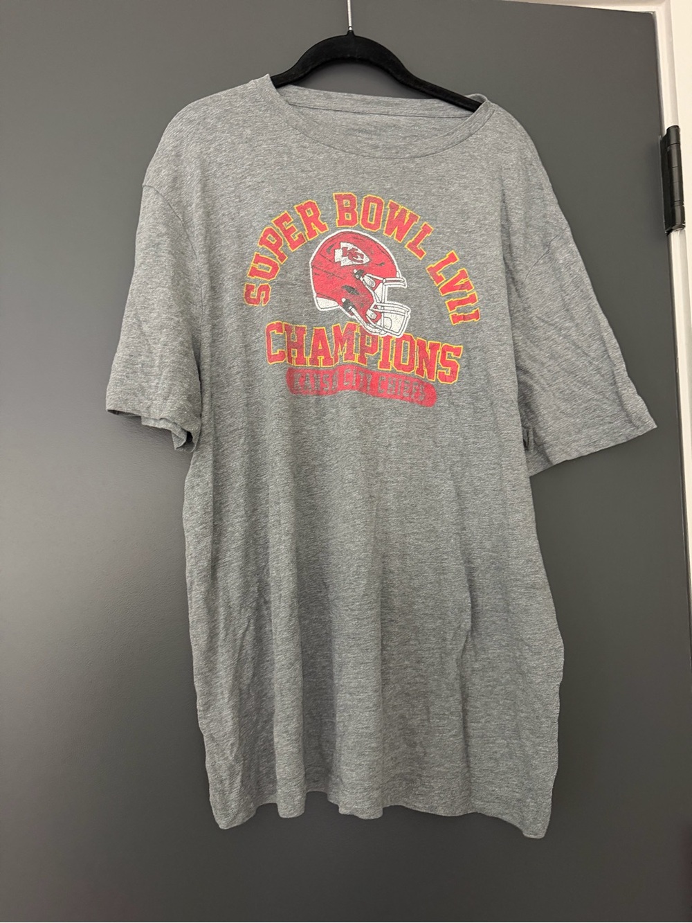 Kansas City Chiefs Super Bowl Champions Gray Graphic Tee